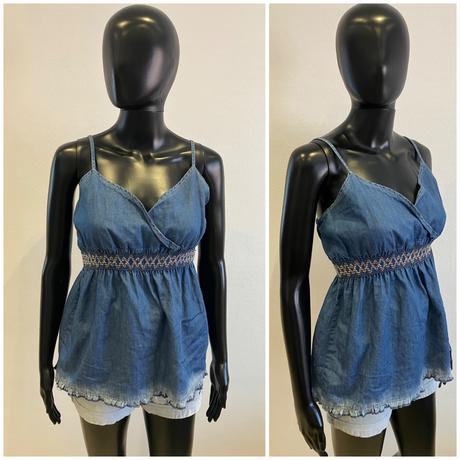 Dámska rifľová blúzka dromedar (40), dromedar,l