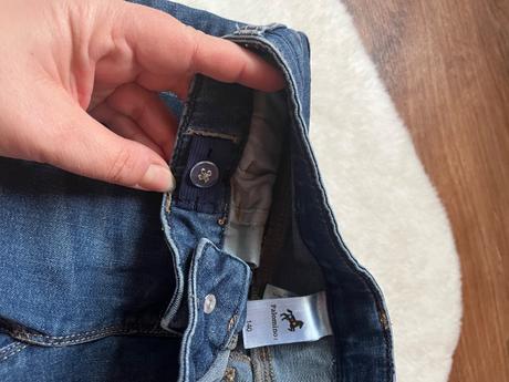 Džínsy s nastaviteľným pásom, palomino,140