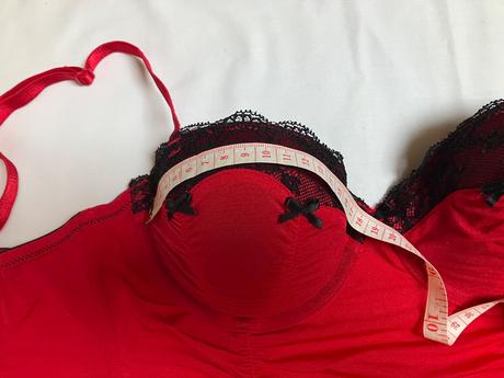 Dámsky červený čipkovaný korzet na ramienka, c&a,xs