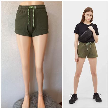 Khaki šortky bershka (24), bershka,xs