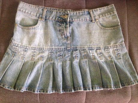 Riflová suknička, 40