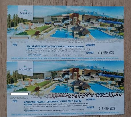 Celodenná vstupenka do aqucity poprad,