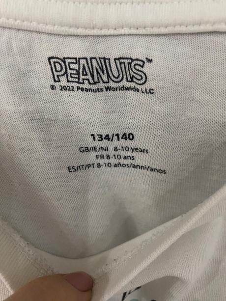 Dievčenské pyžamo-vrch velk.134/140, peanuts,134