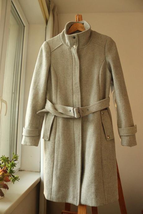 Teplý a elegantný vlnený kabát, reserved,38