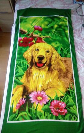 Osuška s potlačou psa,