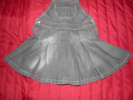 Riflová šatová sukňa, c&a,122