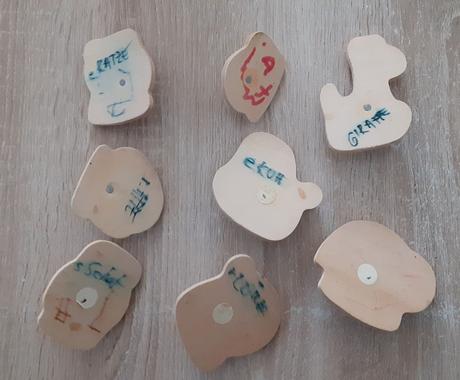 Vkladačka drevená - zoo, 