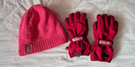 Det.zimné rukavice 110/116 a hrejivá čiapka 50/52, lego,110