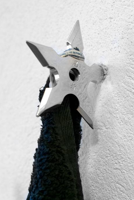 Ninja hviezda / nástenný háčik / 3 ks, 