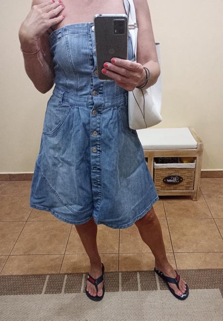 Riflové šaty, only,m