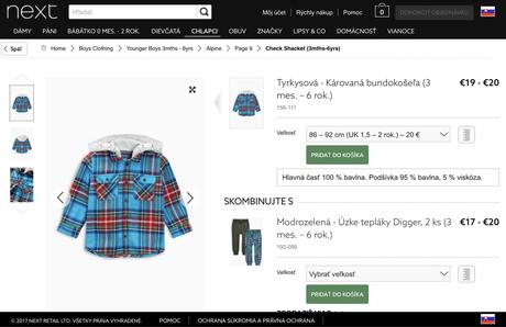 Next zateplena/podsita kosela s bavlnenou kapucnou, next,92