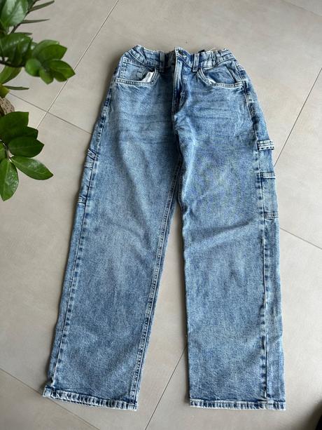 Široké rifle nové, h&m,152