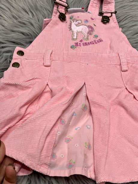 Dievčenské menčestrové šaty s trakmi (74), berti,74