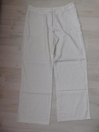 Biele nohavice l/xl , l