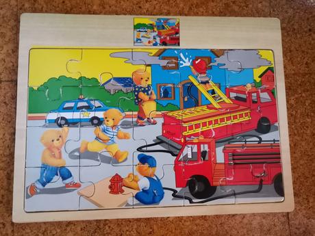 Detské drevené puzzle, 