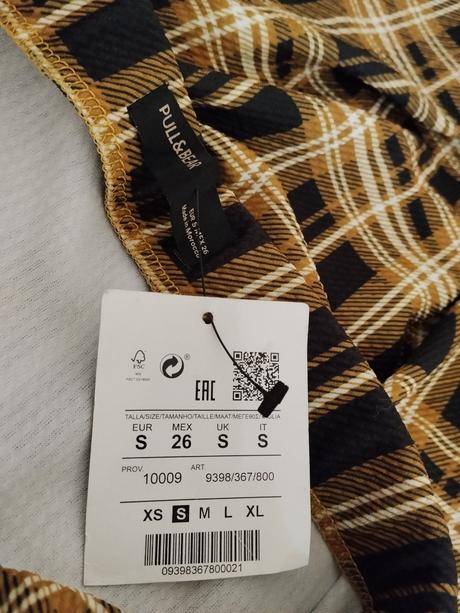 Štýlová károvaná midi sukňa pull&bear, pull&bear,36 / s