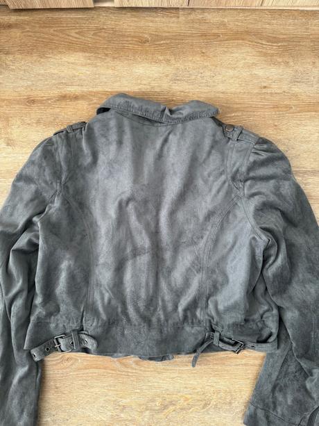 Sivý krivák / velúrová bundička, f&f,xl