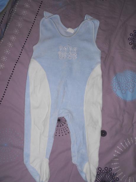 Zamatové dupačky so zajačikmi, baby,74