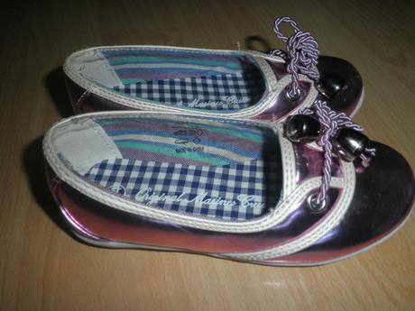 Ružové lesklé balerínky original marines, 24