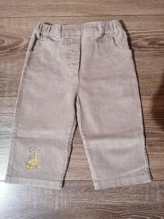 Menčestrové nohavice 80, 80