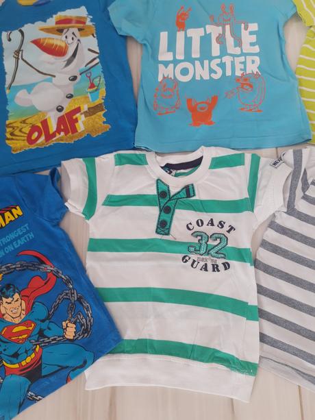 6x detské tričko s krátkym rukávom 98, 98