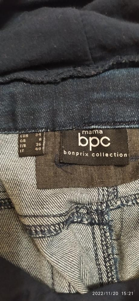 Tehotenské nohavice džínsy, bonprix,s