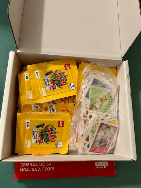 Zberateľský časopis lego/coop+nálepky, 
