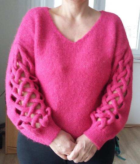 Nový mohérový svetrík uni, 