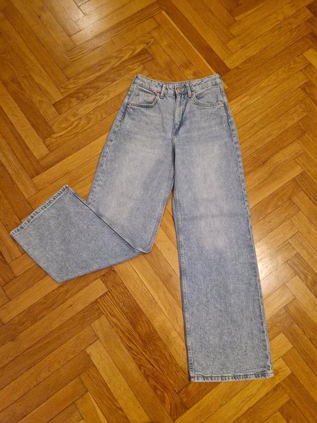 Moderne dievcenske rifle 152 158 cm h&m nenosene, h&m,152