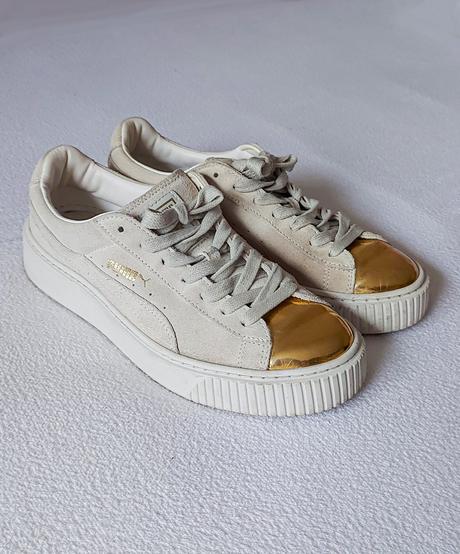Puma suede platform gold, puma,40
