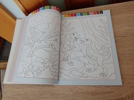 Maľovanie podľa čísel -dinosaury, 