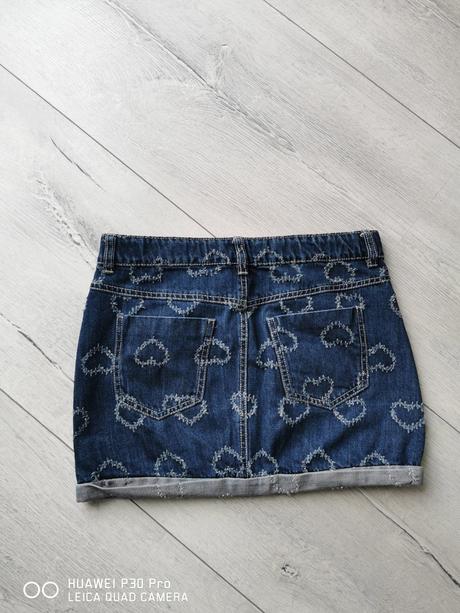 Dievčenská rifľová sukňa, benetton,164