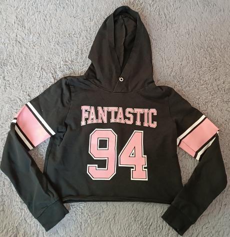 Crop top mikina, h&m,146