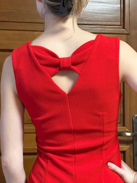 Červené spoločenské šaty, xs