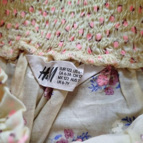 Krásne letné šaty v top stave - raz oblečené, h&m,134