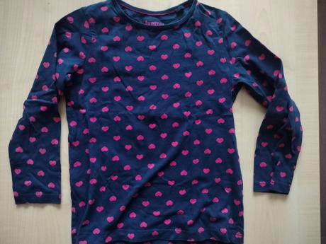 Tričko so srdiečkami, lupilu,116