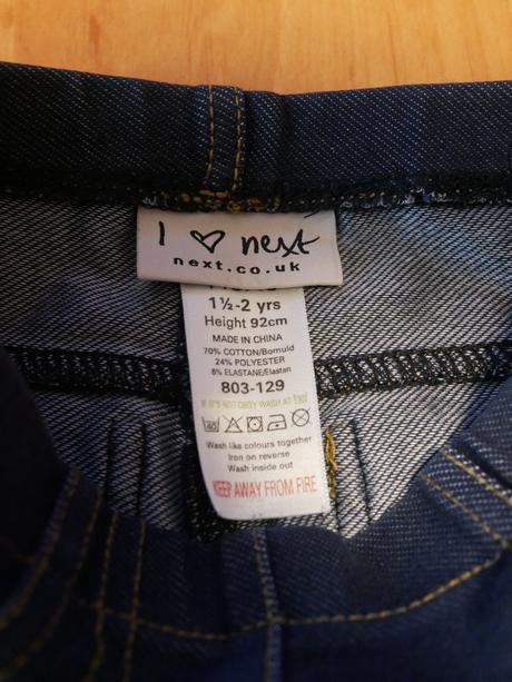 Súprava šatovej tuniky a riflových legín, zara,92