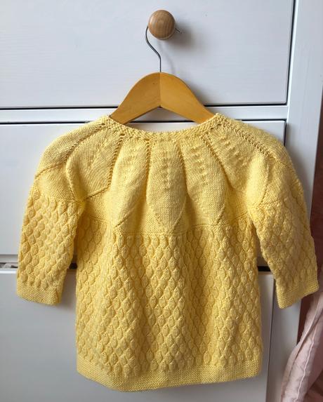 Žltý handmade sveter, 92/98, 92