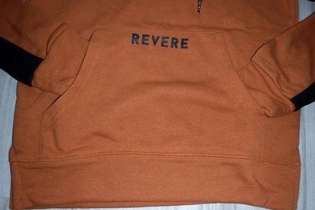 Oranžová mikina s kapucňou, v. m/l, l