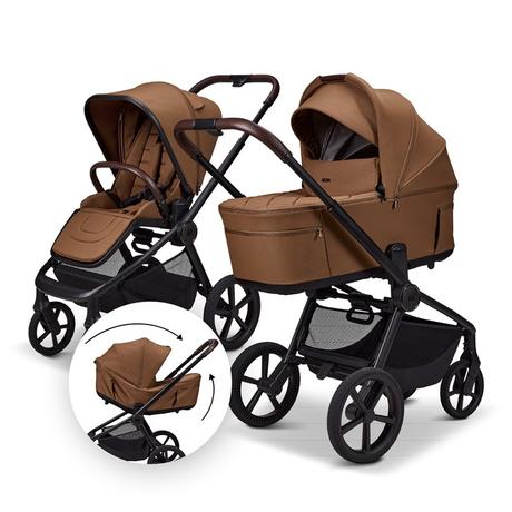 Moon resea fold cognac kombinovaný 2in1 kočík, moon,moon resea