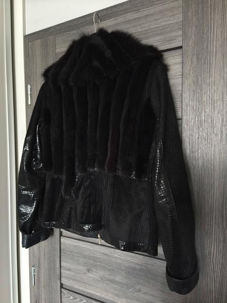Luxusna bunda z pravej norky, m