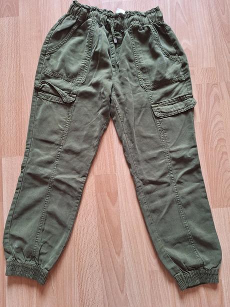 Dievčenské prechodné nohavice, f&f,140