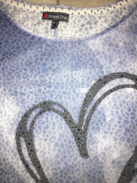 Tričko so srdiečkami, street one,m