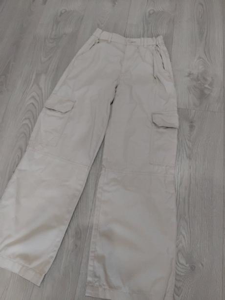 Béžové nohavice hm 152, h&m,152