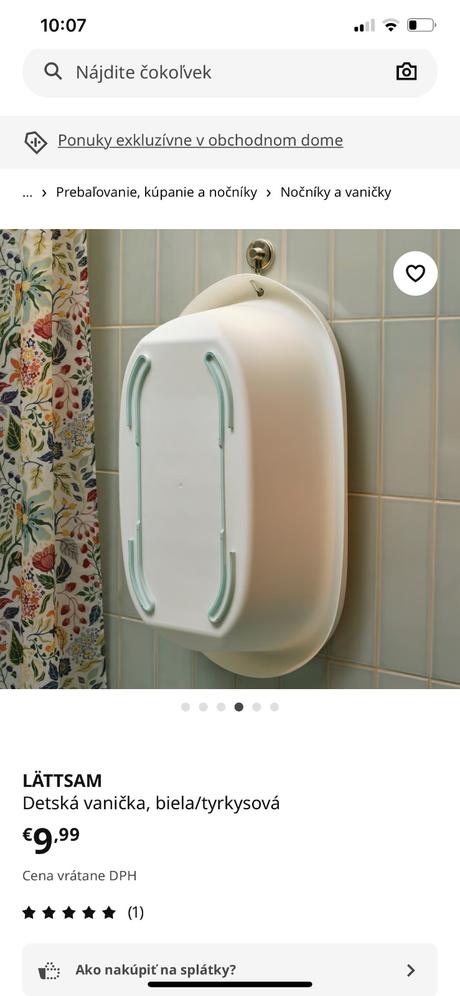 Ikea velka vanicka pre babatko, 