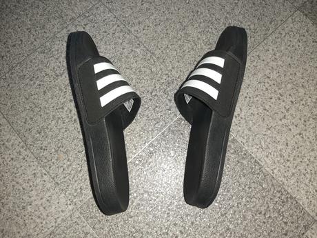 Čierne gumené šľapky adidas 34 detské, adidas,34