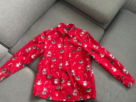 Vianočná košeľa 152/158 top stav, 158