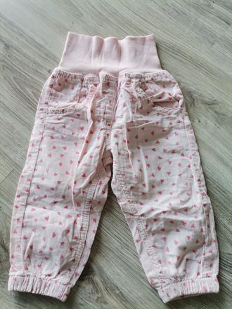Dievčenské ružové nohavice, lupilu,74