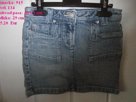 Sukňa rifľová, 134