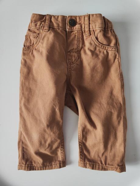 Hnedé nohavice h&m, bushman,74